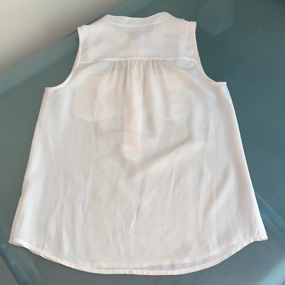 J. Crew Cream Crepe Sleeveless Tank Size 2 - Picture 4 of 4